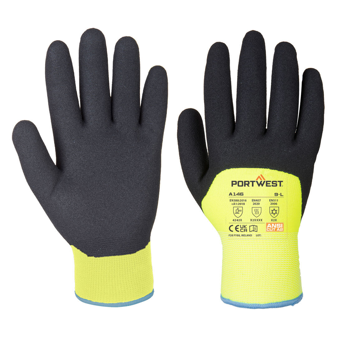 Portwest Arctic Winter Glove in Yellow