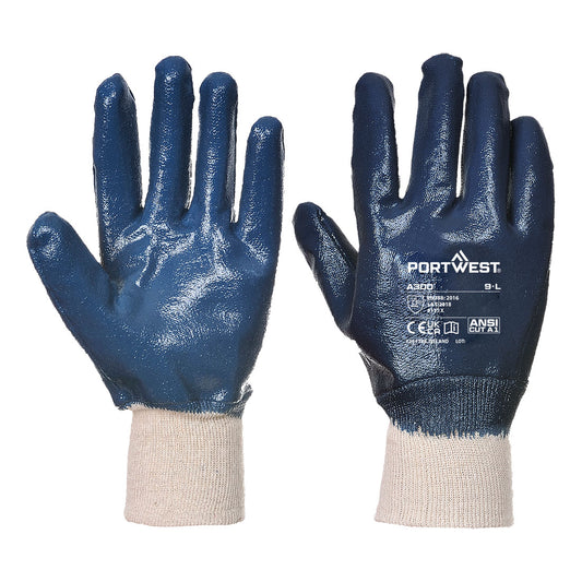 Portwest Nitrile Knitwrist in Navy