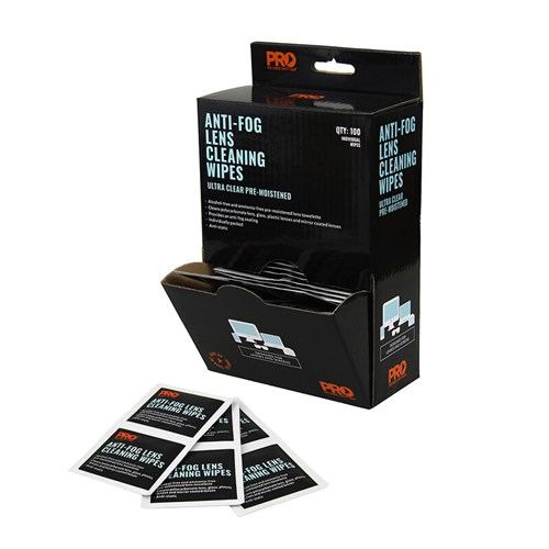Pro Choice Safety Gear Anti-Fog Lens Wipes 100 Pack