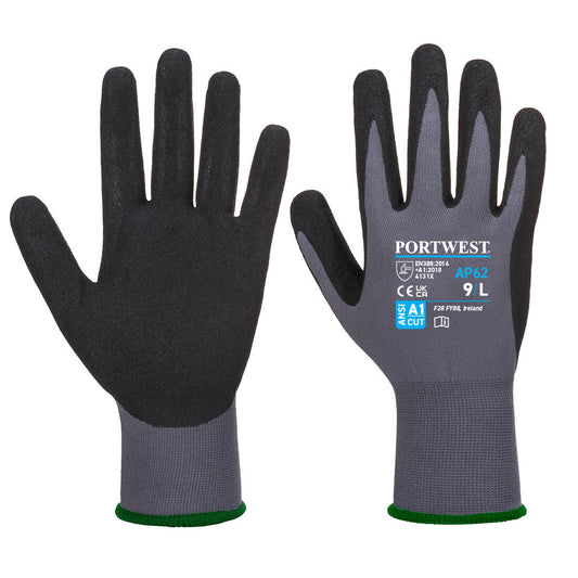 Portwest Dermiflex Aqua Glove in Grey/Black