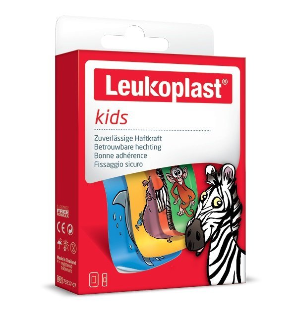 BSN MEDICAL B76458-05 Leukoplast Kids Assorted Animal Strips Pack of 12