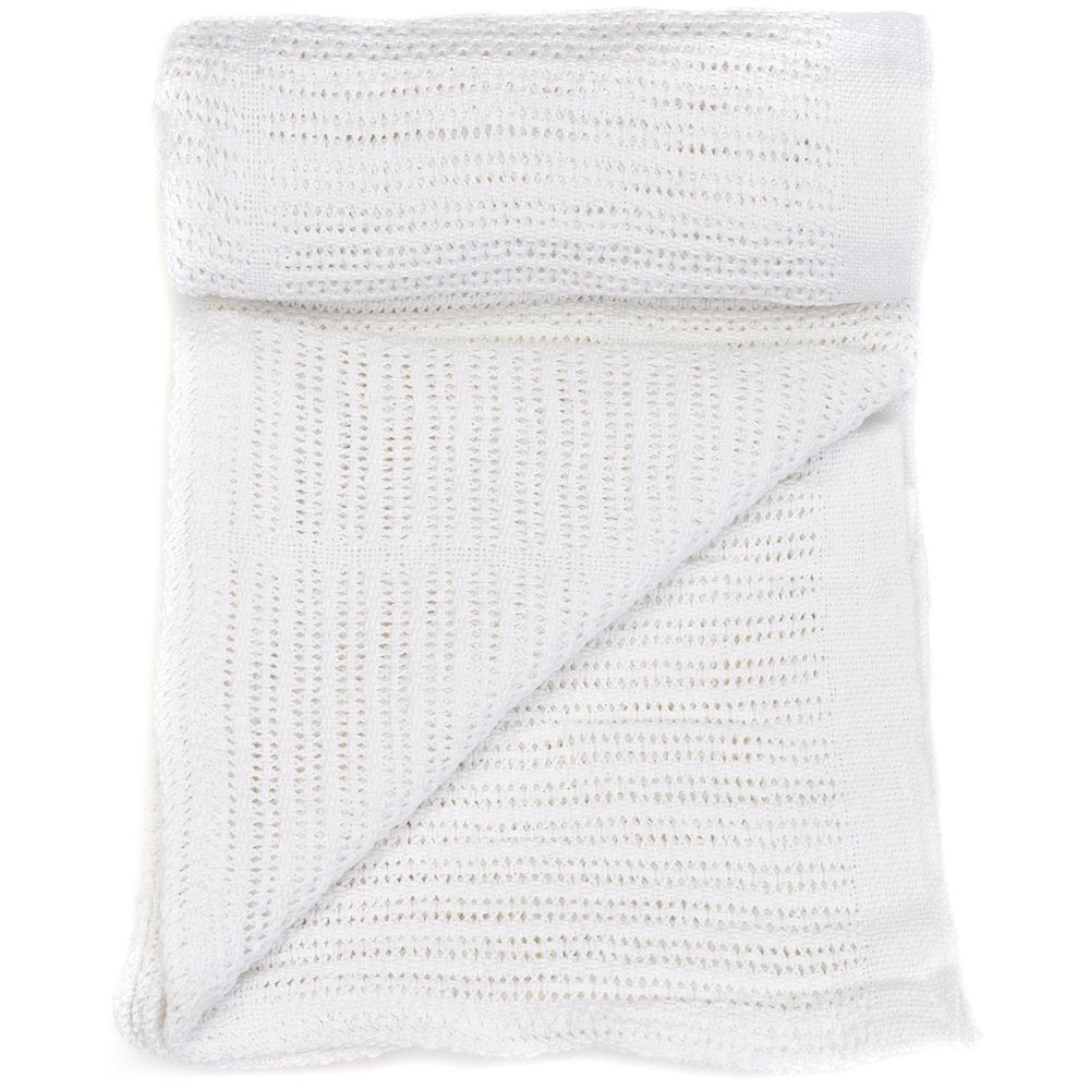 SENTRY MEDICAL BCW Blanket Cotton 100% Cellular 180 x 230cm White Single Bed