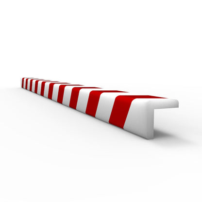 Anti Collision Strip 1m Polyurethane Red/White