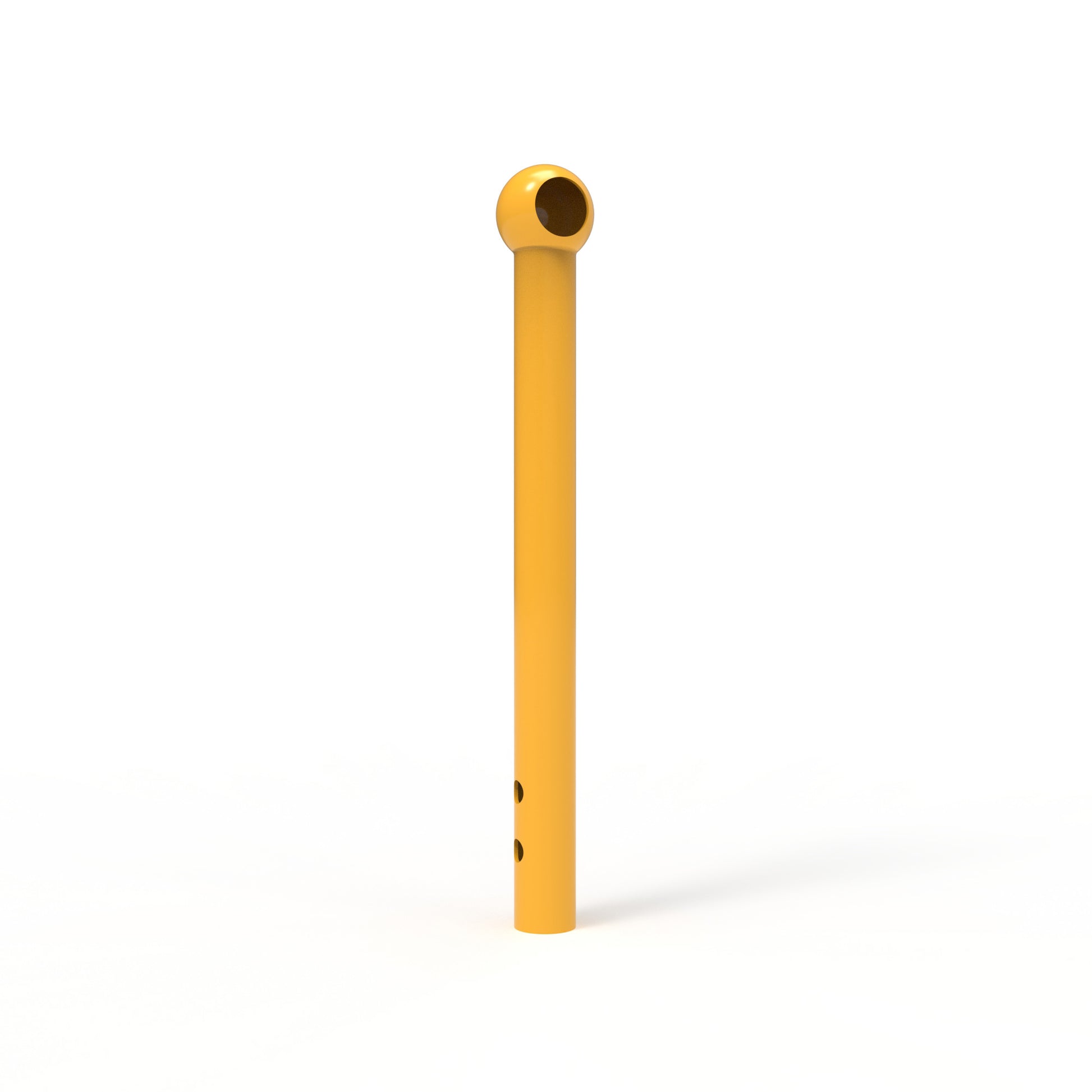 Ball Fence End Post for W Beam