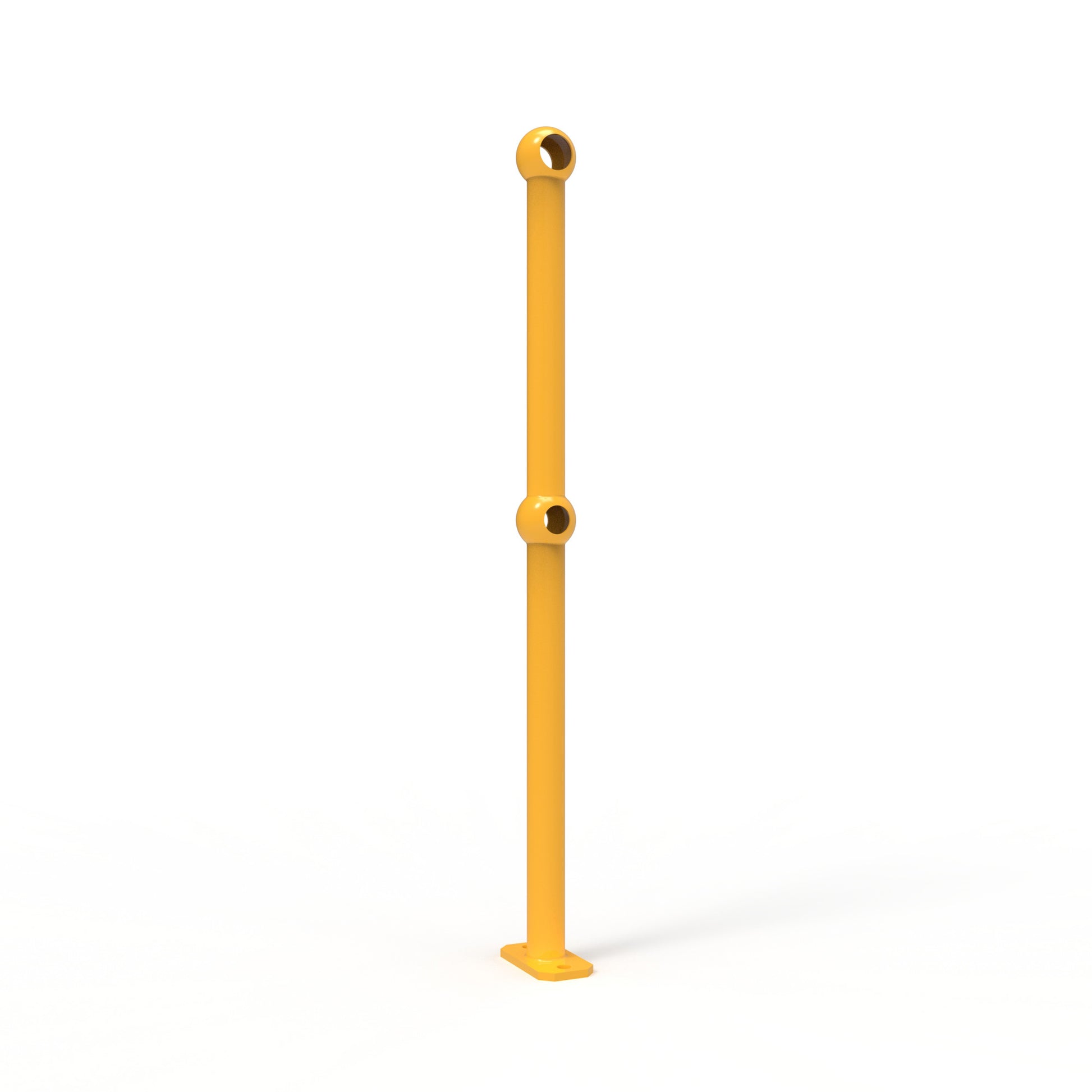 Ball Fence Through Post Surface Mounted