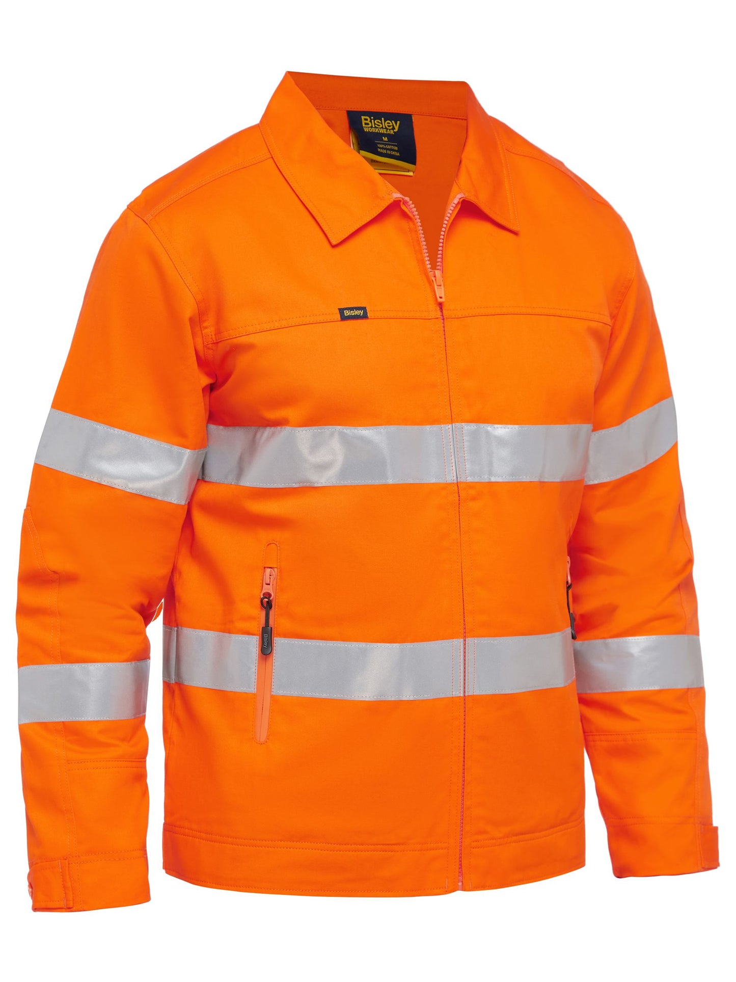 BJ6919T Taped Hi Vis Drill Jacket with Liquid Repellent Finish