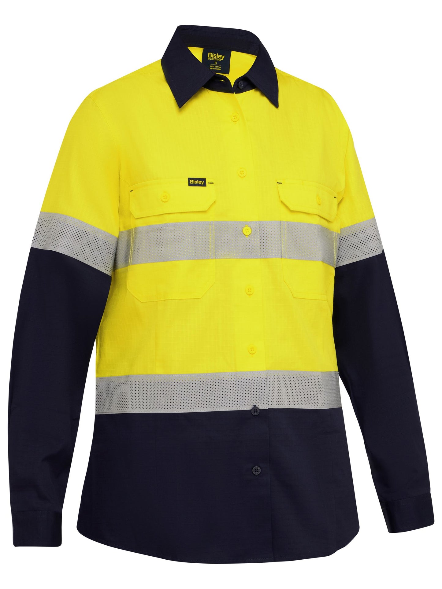 BL6495T Women's Taped Hi Vis Ripstop Vented Shirt