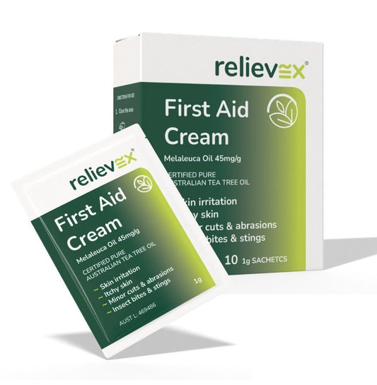 ESAPHARRM BN-AS010 Relievex Antiseptic & Itch Relief Cream 1g Sachets Pack of 10