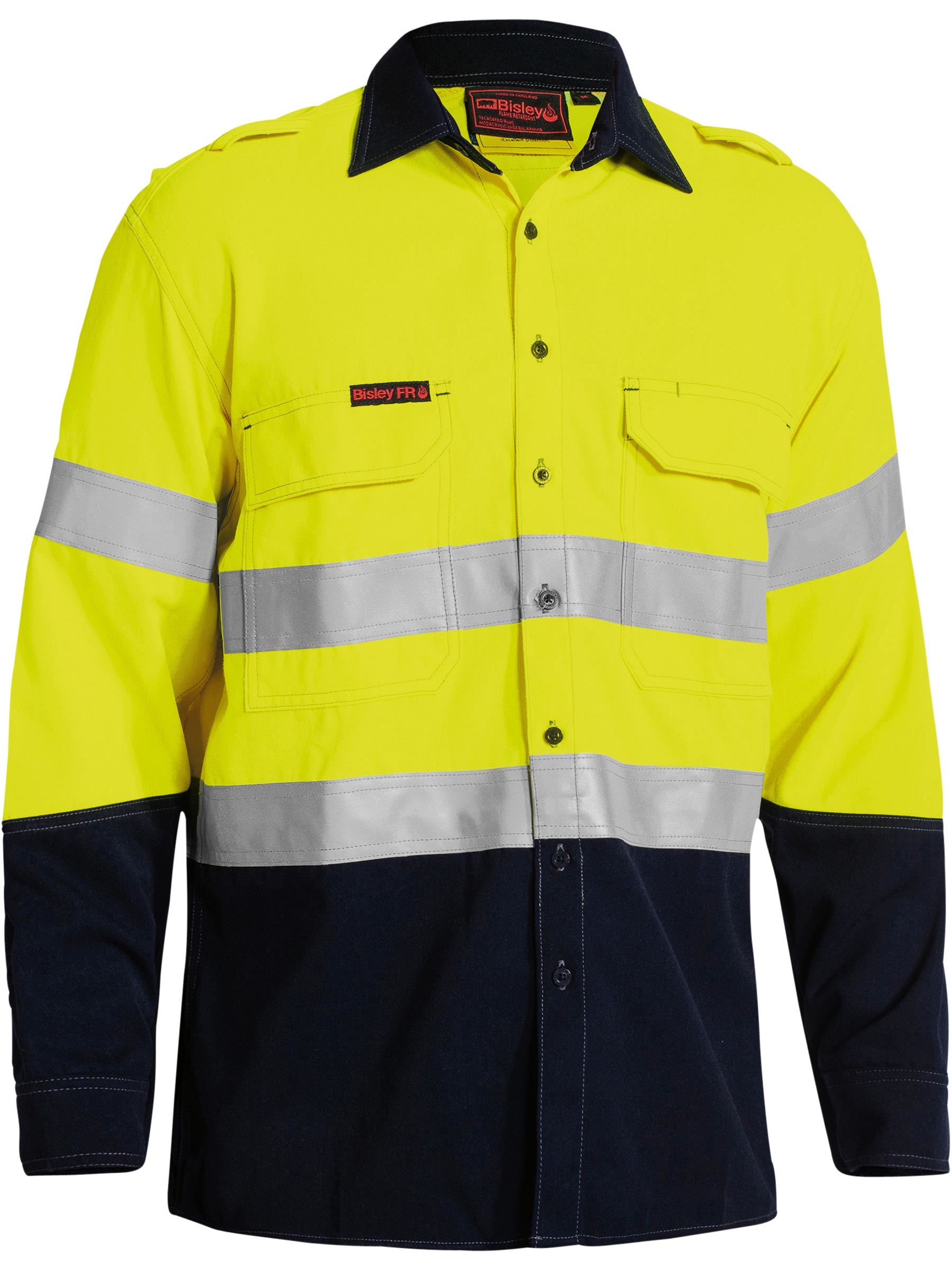 BS8082T TenCate Tecasafe® Plus 700 Taped Hi Vis FR Vented Shirt