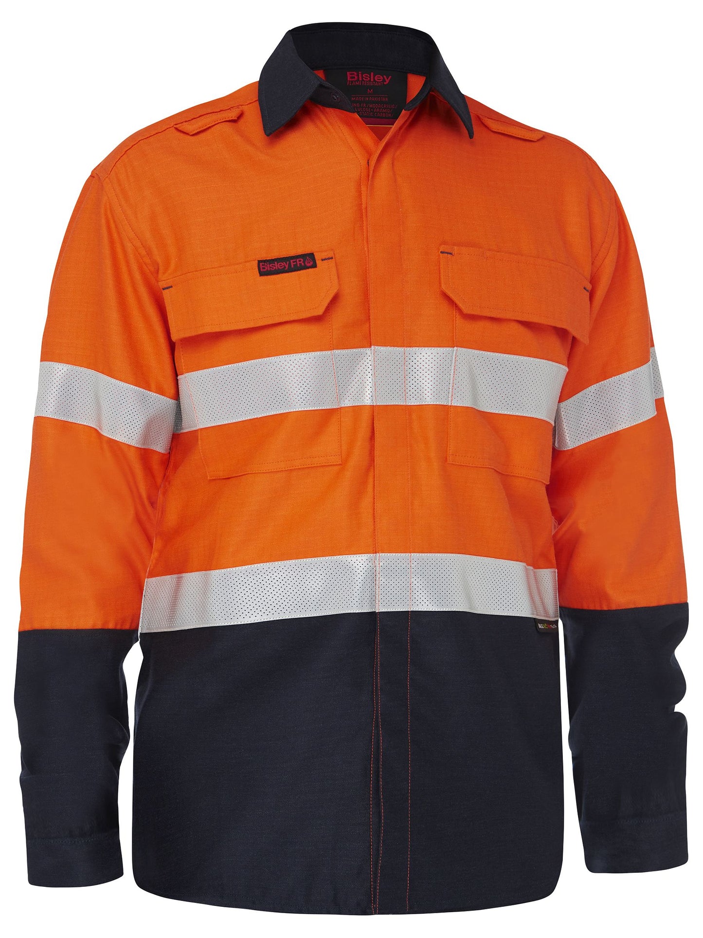 BS8338T Apex 160 Taped Hi Vis FR Ripstop Vented Shirt