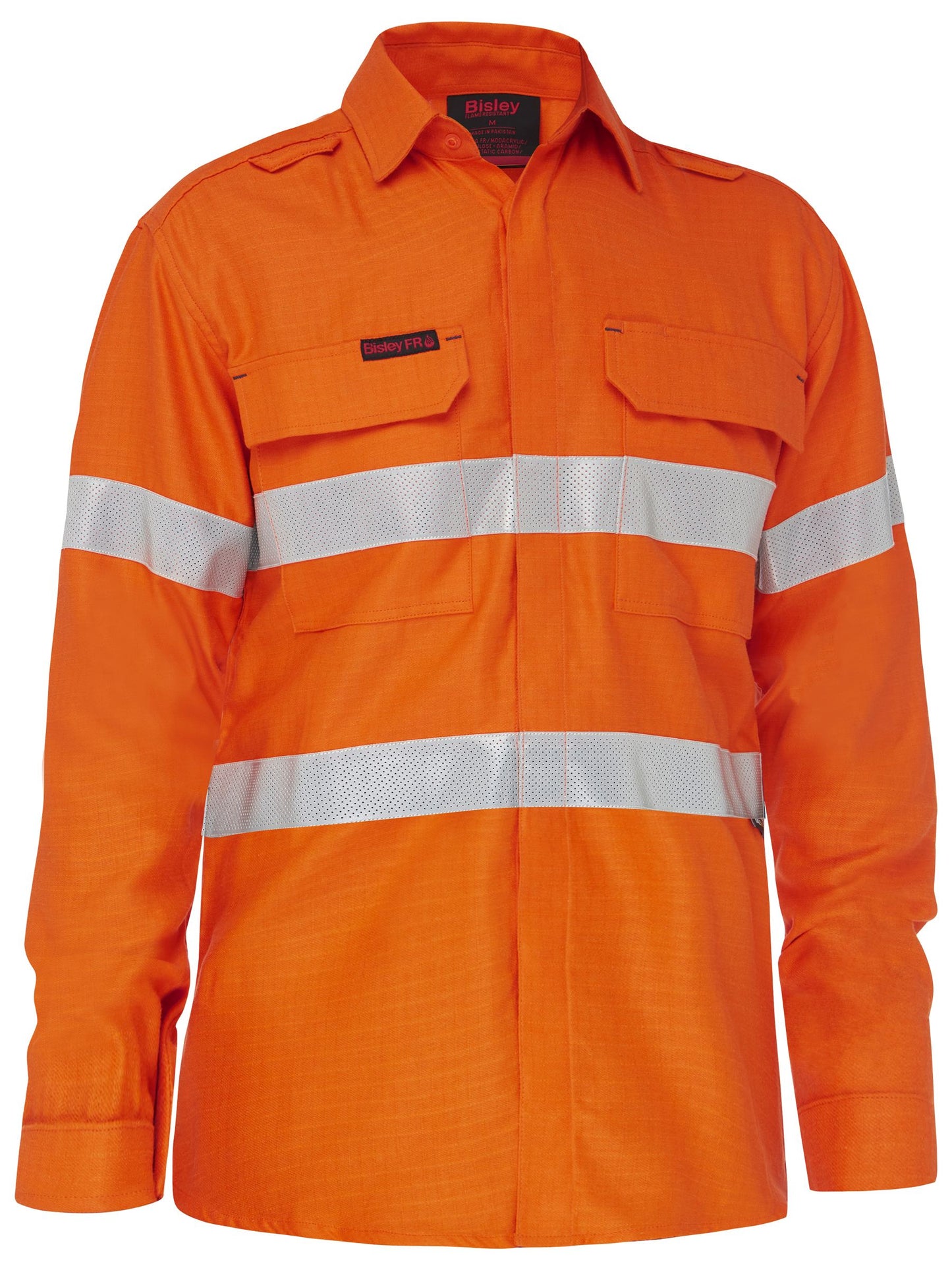 BS8439T Apex 185 Taped Hi Vis Ripstop FR Vented Shirt