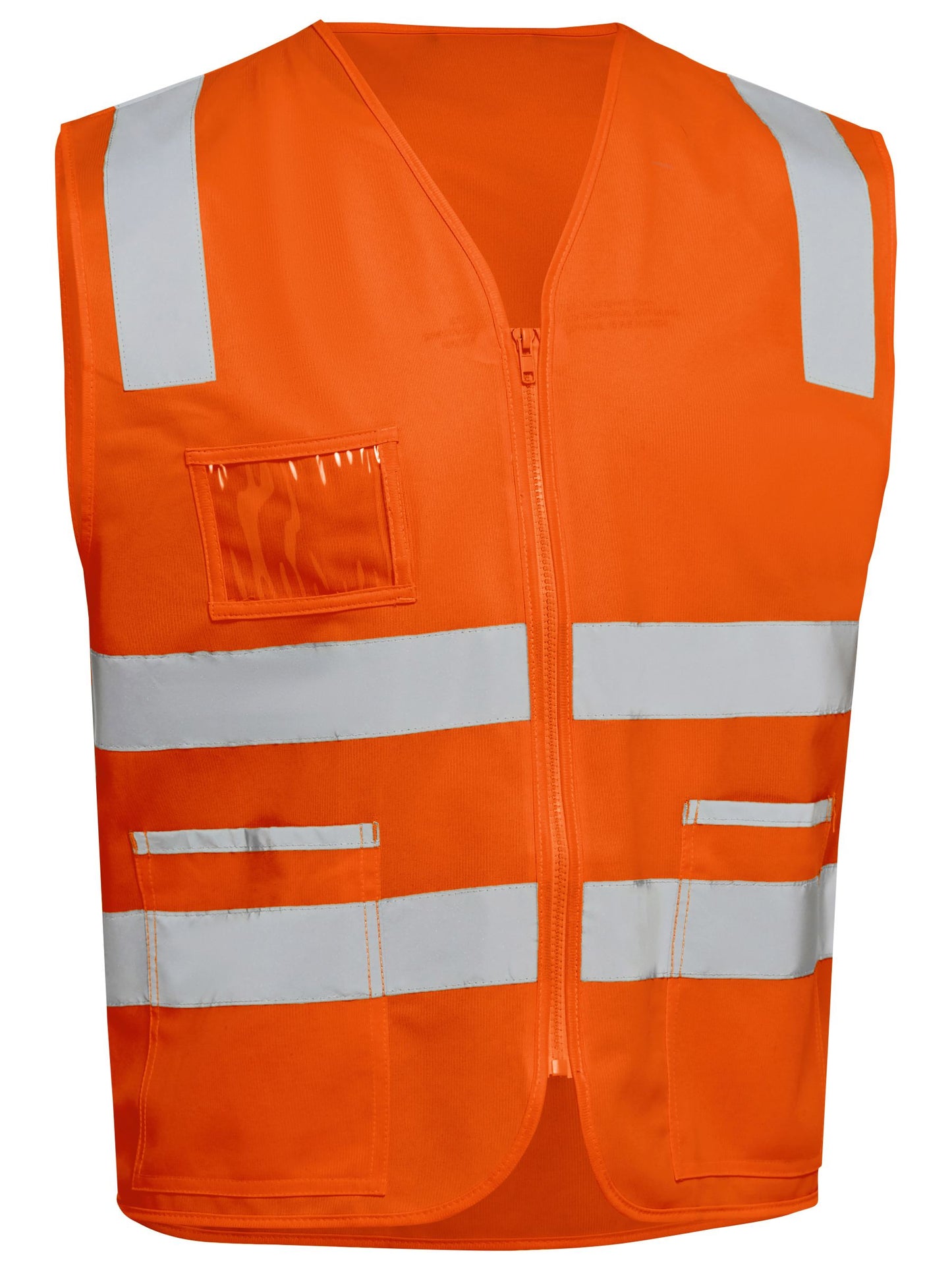 BV0341T Taped Hi Vis Safety Zip Vest
