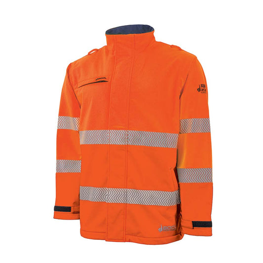 BW1305T8 Hi-Vis PPE 2 Softshell Jacket with Segmented FR Tape