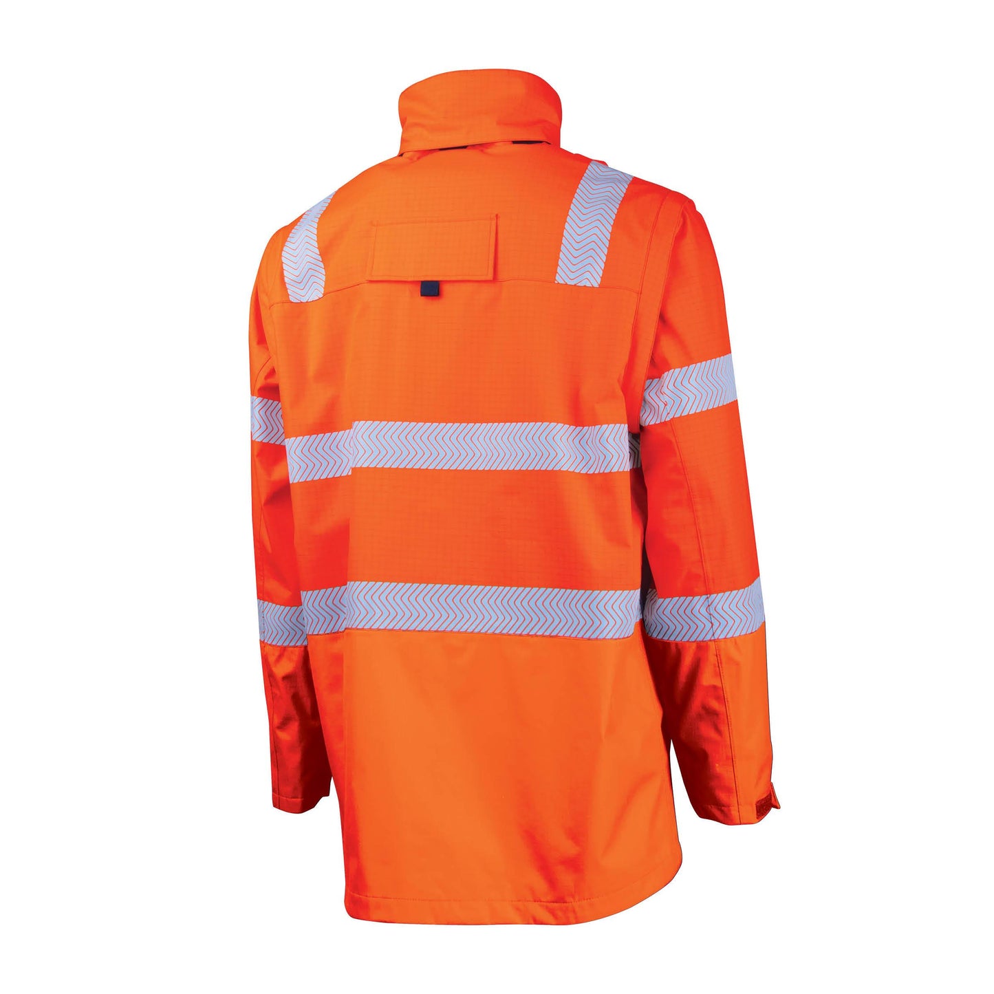 BW1340T4 Hi-Vis PPE 3 Parka with Zip-Off Sleeves and Segmented FR Tape