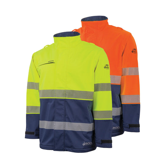 BW2305T8 Hi-Vis PPE 2 Softshell Jacket with Segmented FR Tape