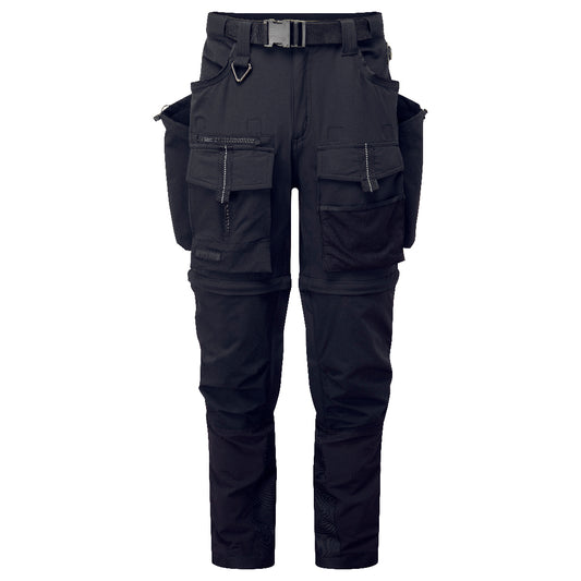 Portwest Ultimate Modular Work Pants in Black/Yellow