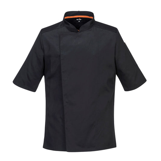 Portwest Chef's MeshAir Pro Jacket S/S in Black
