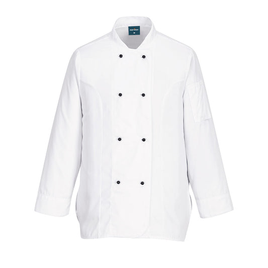 Portwest Chef's Women's MeshAir Rachel Jacket L/S in White