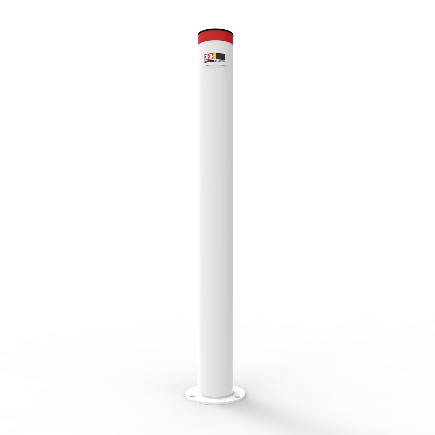 Bollard 90mm Surface Mounted Compliance Powder Coated White