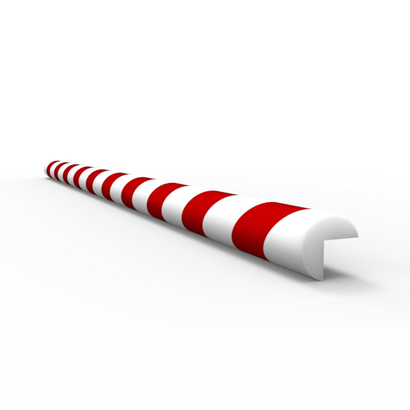 Anti Collision Strip 1m Polyurethane Red/White