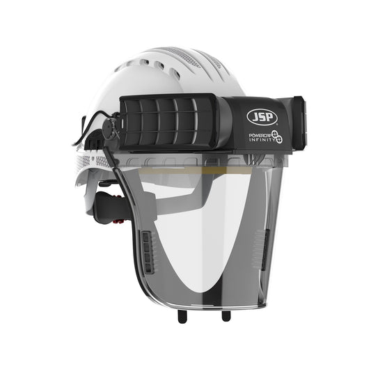 JSP Safety Powercap Infinity PAPR Respirator with White Helmet