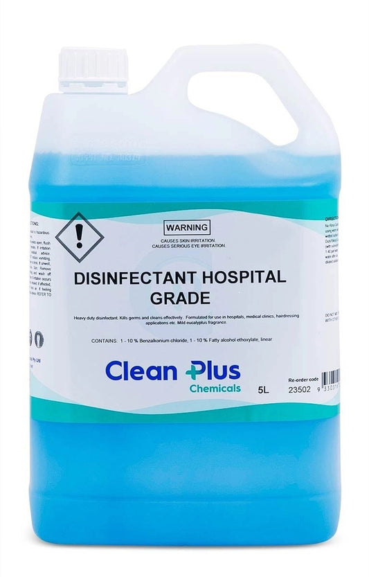 CLEAN PLUS DETERGENTS CP23502 Disinfectant Hospital Grade Clean Plus 5L