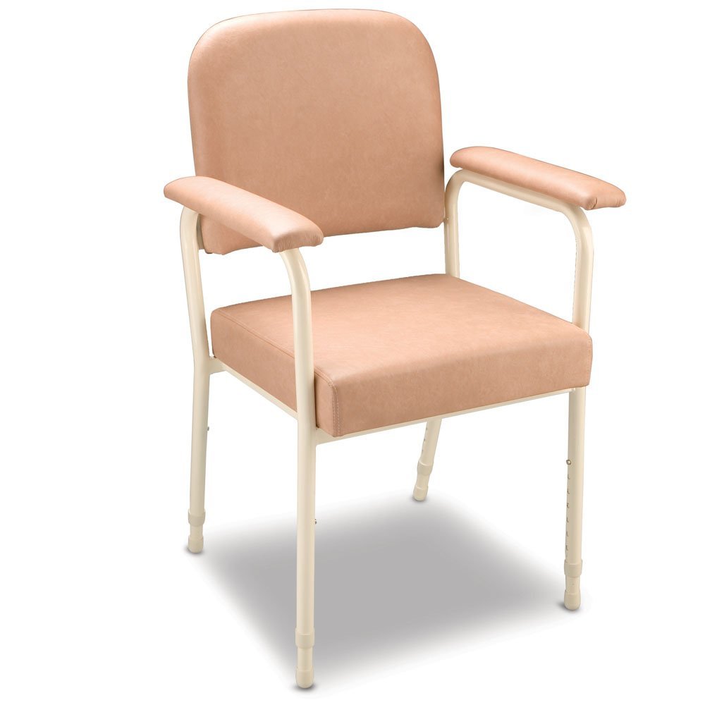 CAREQUIP ARTRIS CQ8110 Chair Utility Adjustable Height Upholstered (Slate Grey)