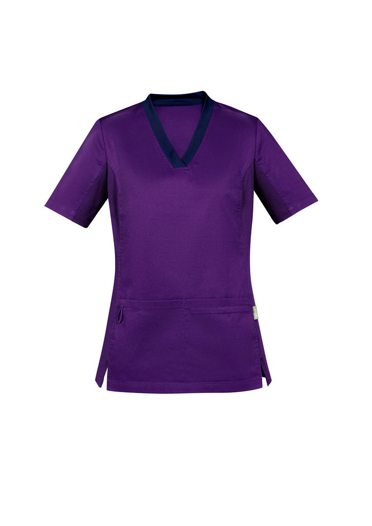 BizCare CST043LS Womens Riley Stretch Scrub Top