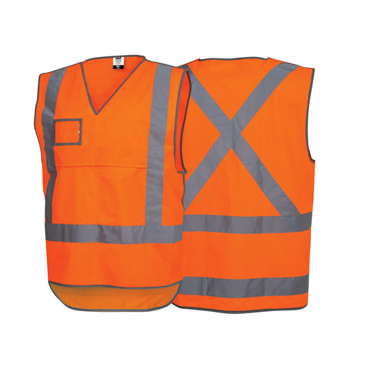 Force360 Force360 Orange Day & Night NSW Rail X-Back Safety Vest