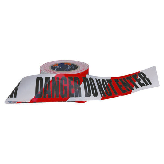 Pro Choice Safety Gear Barricade Tape - 100M X 75mm Danger Do Not Enter Print