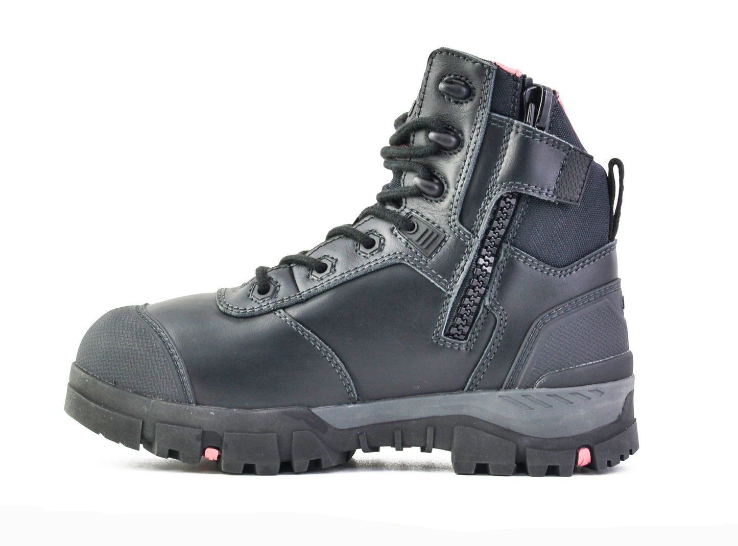 AVENGER- LADIES BLACK ZIP SIDED SAFETY BOOT