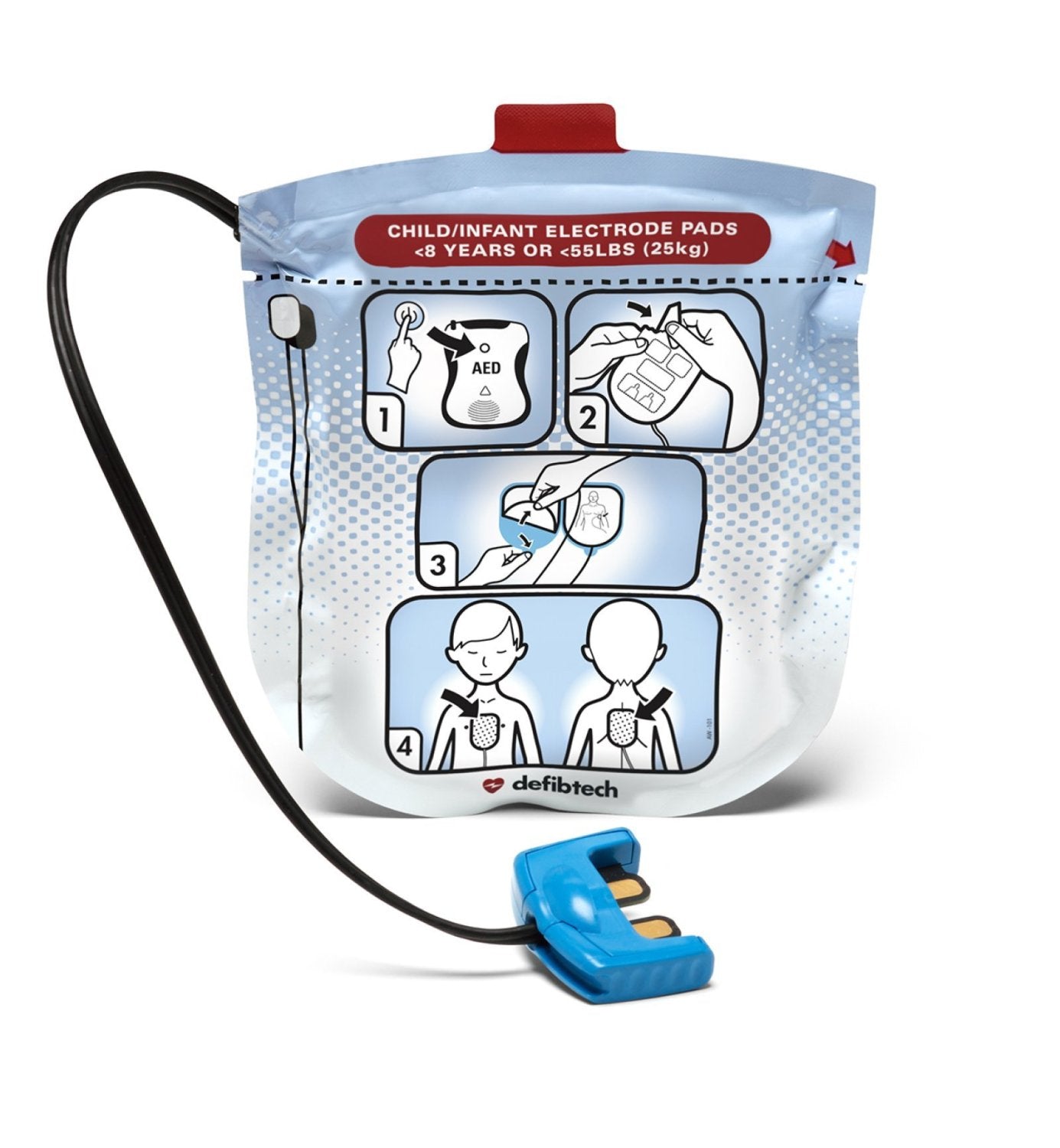 DEFIBTECH DT-DDP-2002 Lifeline VIEW Paediatric Defibrillation Pads