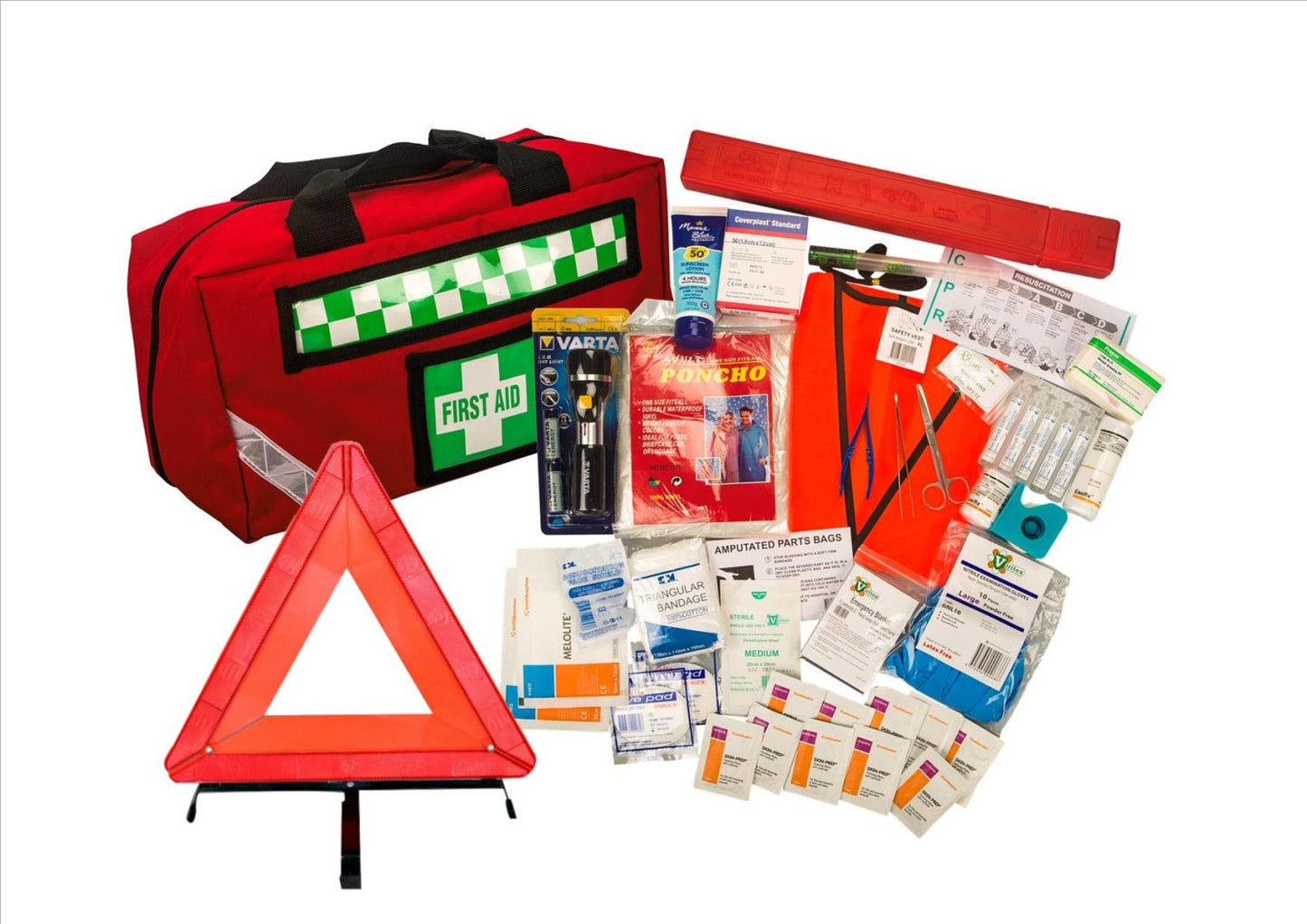 Max Global Products EB6-DSK First Aid Kit - Complete Driver Safety & First Aid Kit Portable Soft Case