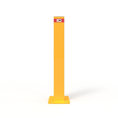 Bollard 150mm Square Surface Mounted