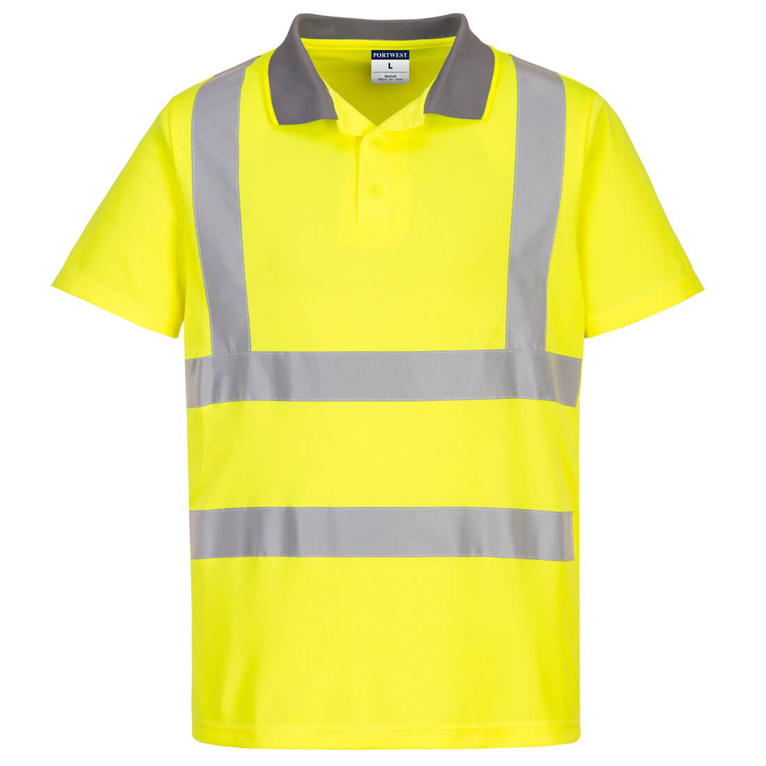 Portwest Eco Hi-Vis Polo Shirt S/S (6 Pack) in Yellow