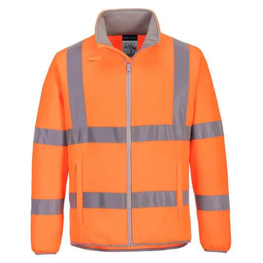 Portwest Eco Hi-Vis Polar Fleece Jacket in Orange