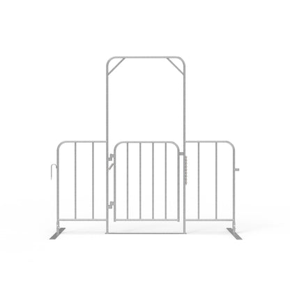 Event Fence Crowd Control Barrier Self-Closing Gate - Galvanised