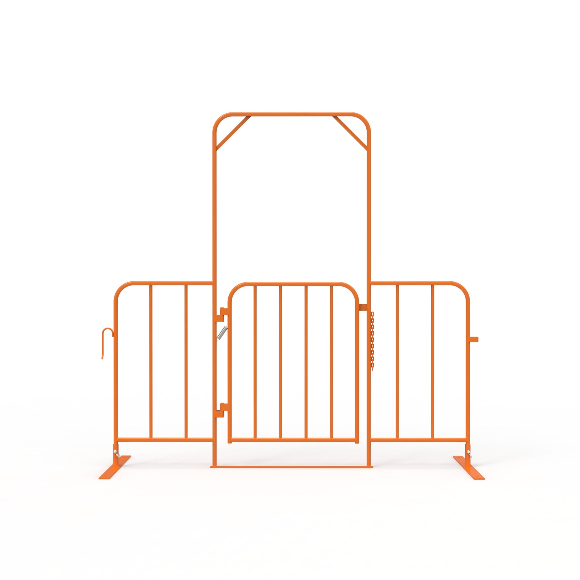 Event Fence Crowd Control Barrier Self-Closing Gate - Orange