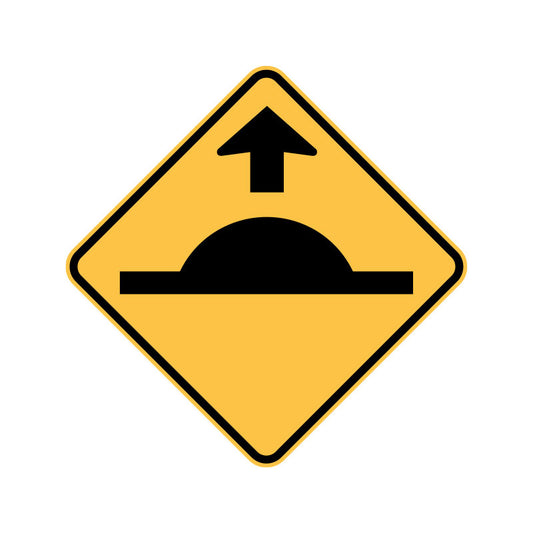Sign - Speed Hump Ahead - 600 x 600mm