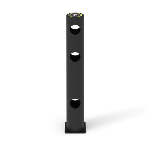 FlexGuard Triple Rail - Through Post 168mm Surface Mounted