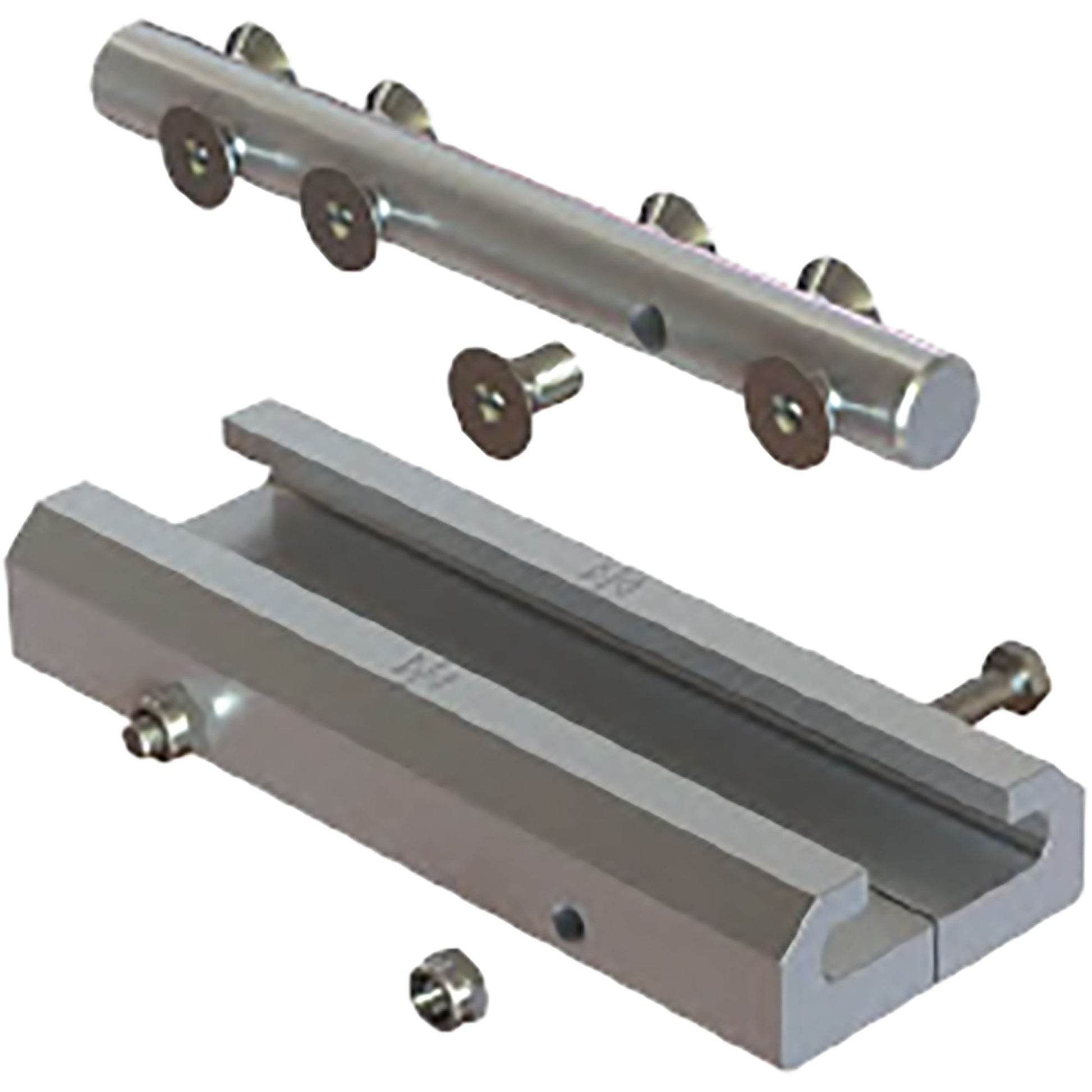 Miller Rail Connector, SS + Clamp, Aluminum