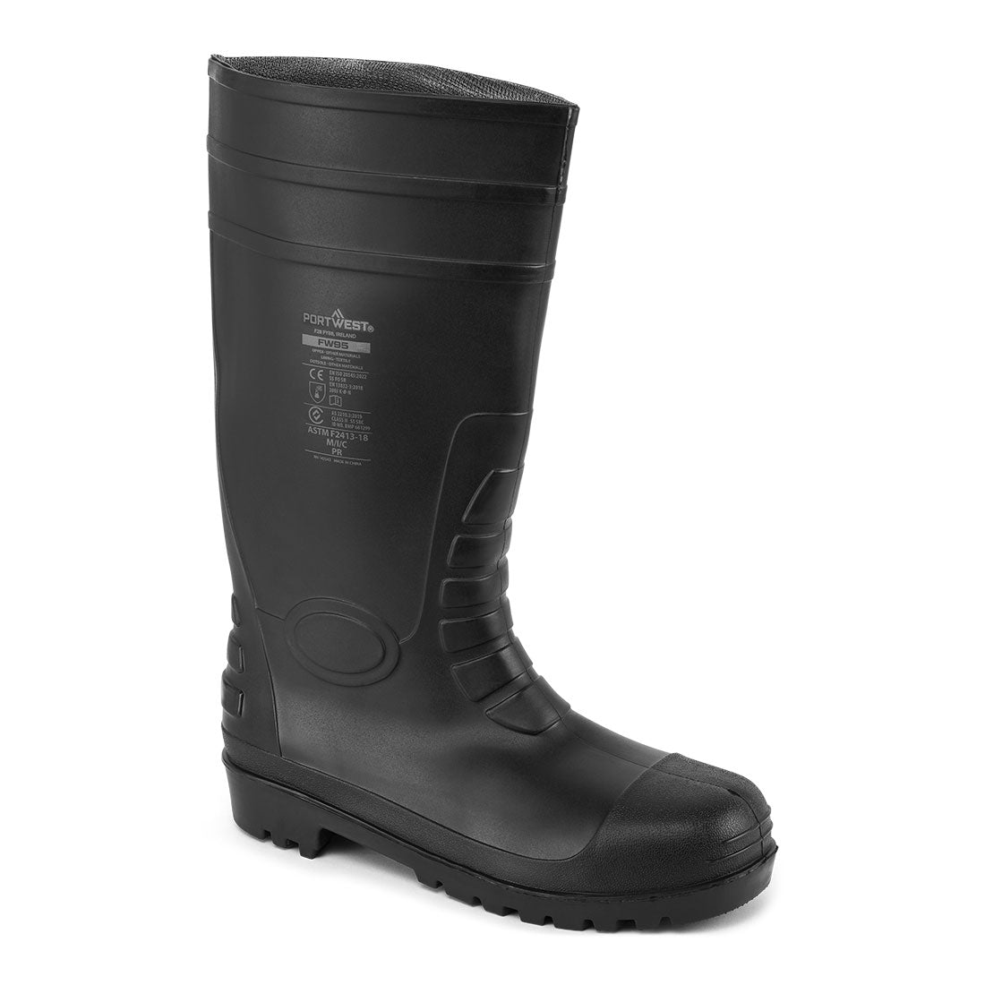 Portwest Total Safety Gumboot S5 FO in Black