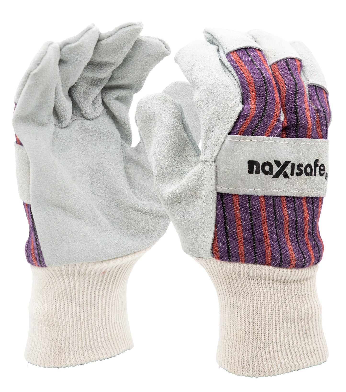 Maxisafe GLC159 Candy Stripe Leather Glove with knitted wrist