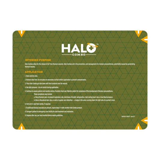 Max Global Products H-CS-COMBO HALO Chest Seal Combo 1 Vented + 1 Non-Vented