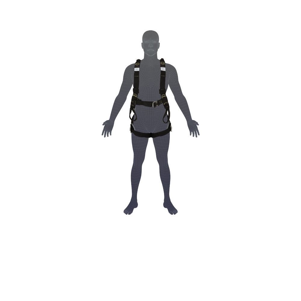LINQ Height Safety Essential Hot Works Harness With Quick Release Buckle & Kevlar Webbing (M-L)