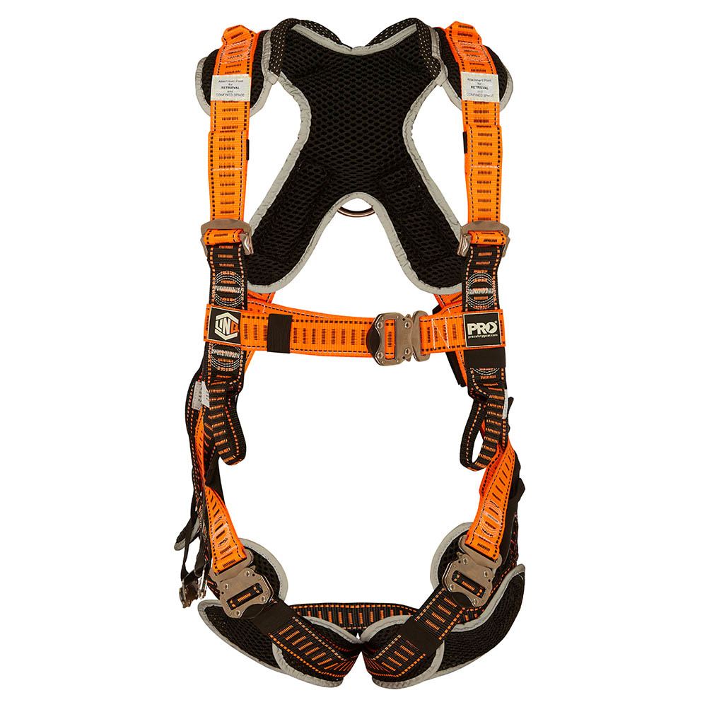 LINQ Height Safety Elite Riggers Harness Stainless Steel - Standard (M - L) cw Harness Bag (NBHAR)