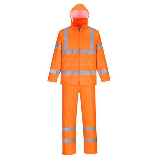 Portwest Hi-Vis Rainsuit in Orange