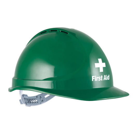 Force360 Force360 GTE3 First Aid Essential Type 1 ABS Vented Hard Hat with Slide Lock Harness