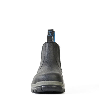HERCULES- BLACK RAMBLER SLIP ON SAFETY BOOT