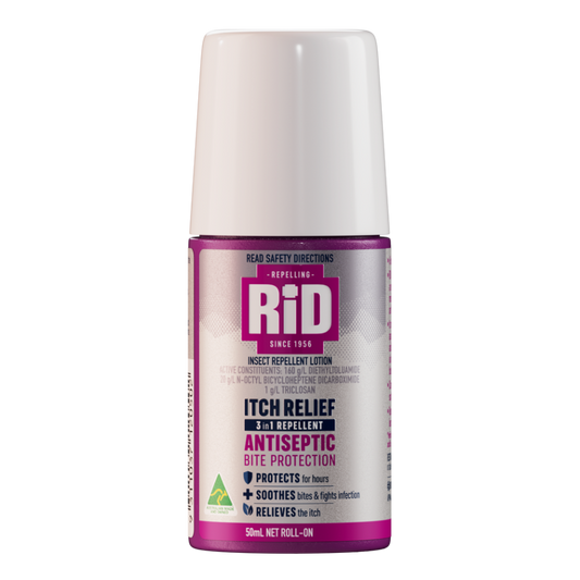 RID AUST RA201050 Rid Itch Relief 6-Hour Bite Protection Roll-On 50mL